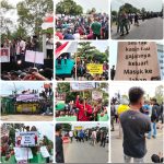 Ribuan Warga Desa Penyangga Demo Balai TNWK, Desak Solusi Nyata Konflik Gajah Liar