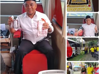 Peringati HUT ke-62 Golkar, Andi Suhaimi Dalimunthe Ikut Donor Darah